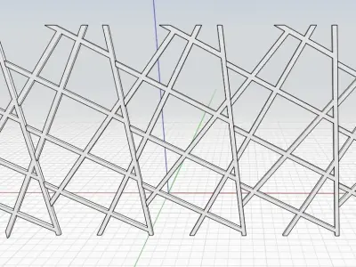 screen 3D basket with wires Free 3D model