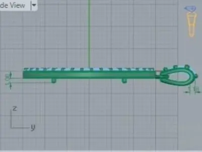 Oval Diamond Pendant 246 3D print model