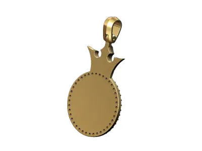 Diamond simple crown watch crown pendant 3D print model