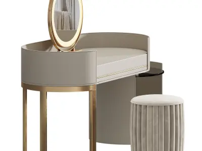 Dressing Table In The Bedroom 3D model