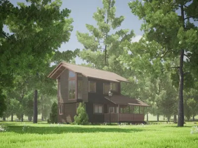 035Countryhouse2f46m2 3D model