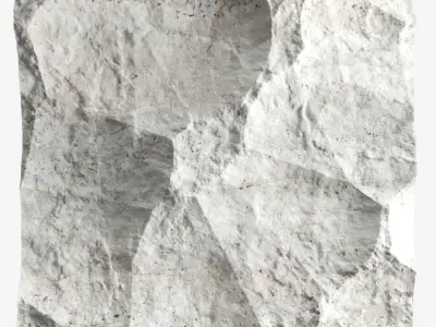 136-RockPanel piece of stone 3D model