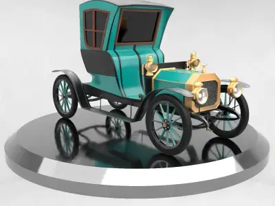 VINTAGE CAR 1904 3D model
