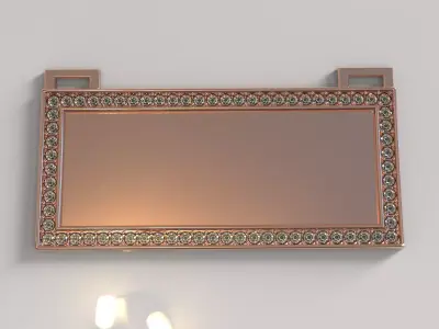 Luxury Diamond Picture Frame Pendant  3D print model