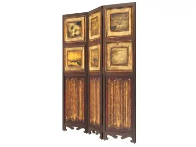 Folding Screen 3D model
