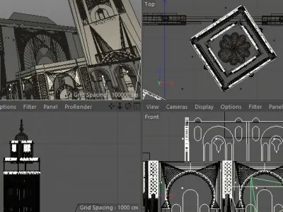 Hassan II Mosque 3D 3D model