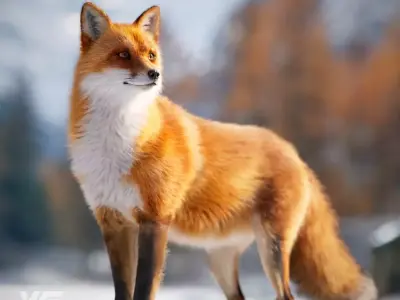 Red Fox Animation VFX Grace 3D model