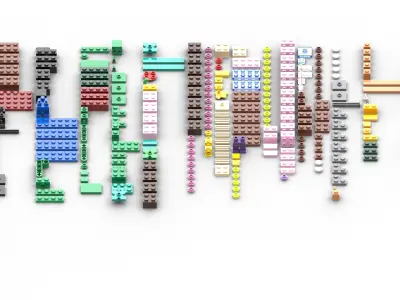 TwindBricks3D - 21260 The Cherry Blossom-Garden 3D print model