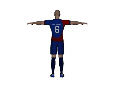Human Football player 3D model