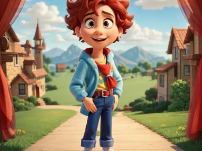 Character Bike Low-poly 3D model