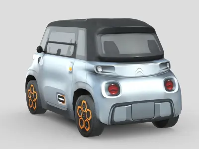 Citroen Ami Low-poly 3D model