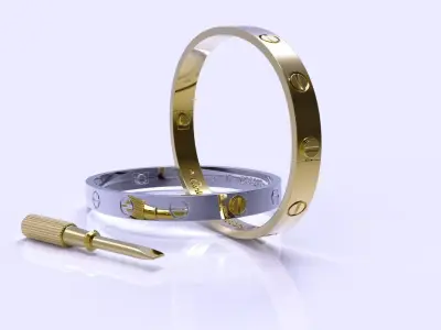 Bracelet Love Size 17 cod32 3D print model