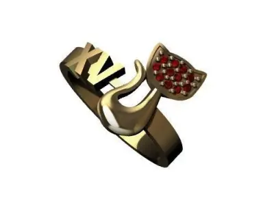 ANILLO XV DE GATO 3D print model