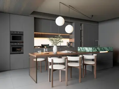 Kitchen Modern interior 84 3D model