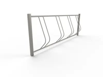 Bike Rack M08 Low-poly 3D model