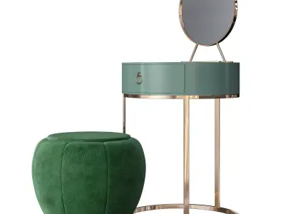 Oipoodde Coiffeuse Coiffeuse Clair Coiffeuse 3d model Low-poly 3D model