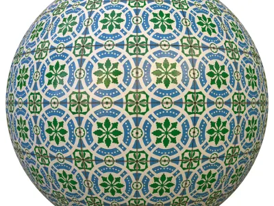 tile patterned 92-seamless-4k-pbr  3D model