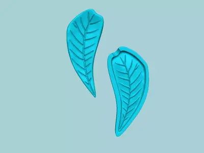 Water Oak Tree Leaf - Molding Artificial EVA Craft 3D print model