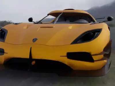 koenigsegg agera Low-poly 3D model