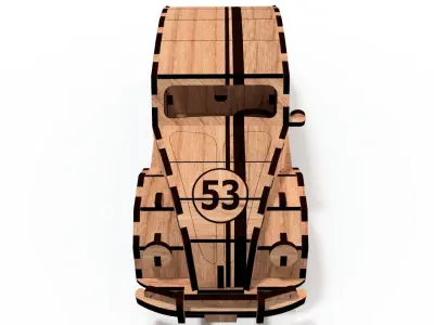 Car Herbie 3D model