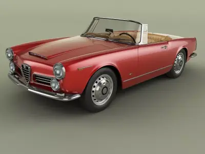 Alfa Romeo 2600 Touring Spider 3D model
