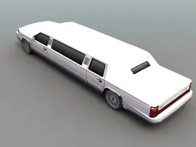 Stretch Limo Low-poly 3D model