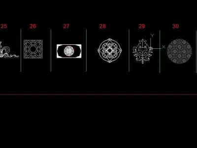 decorative model autocad  3D model
