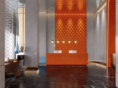 Modern Lobby 3D model