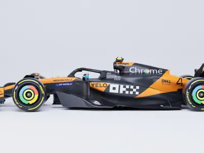 F1 2025 Mclaren MCL39 Formula 1 Race Car Low-poly 3D model Low-poly 3D model