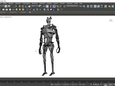 sci-fi Robot Low-poly 3D model purchase