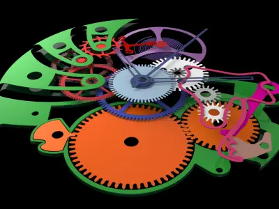 wall clock 3D model order