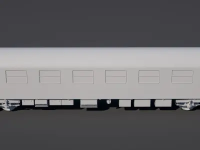 Passenger train car 3D model