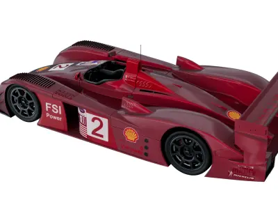 Audi - 2000 - R8 LMP 3D model