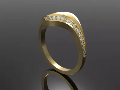 women ring   3D print model