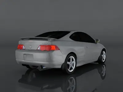 Acura RSX Type-S Low-poly 3D model