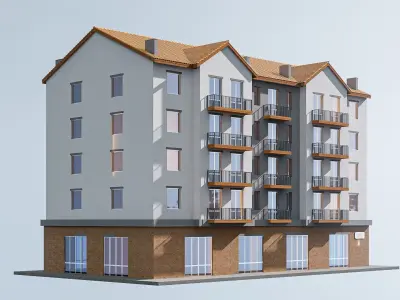 Apartment Low-poly 3D model