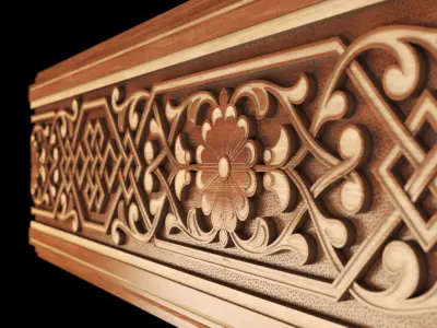 traditional moroccan woodworking  3D model
