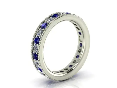 Eternity Band Ring 3D print model