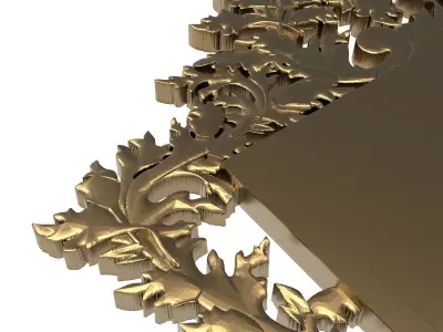 Carved Picture Frame 3D model 35