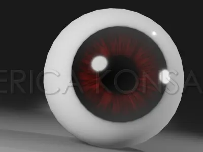 Realistic eye 3D model