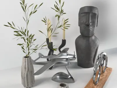 Decoration set 3D model