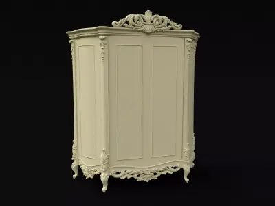 furniture set armoire 3D model