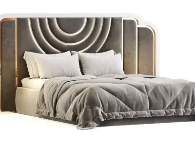 Cunda Luxury Bed 3D model