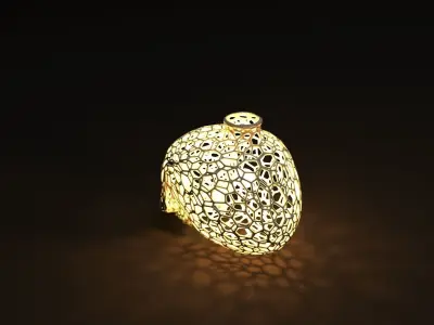 Lampshade in the shape of a skull 3D print model