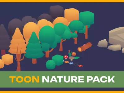 ToonLab - Toon Nature Pack Free low-poly 3D model