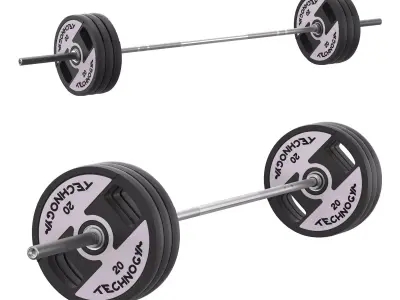 Barbell Techno Gym 3D model