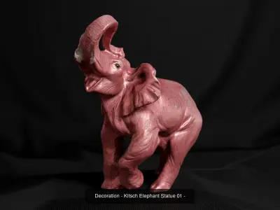 Kitsch Statues Pack 3D Model Collection