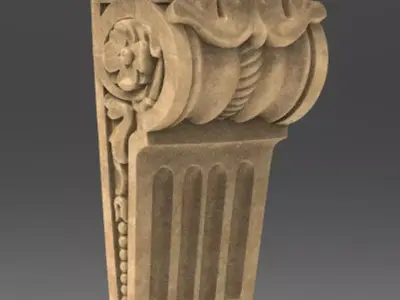 Corbel Decorative 2   3D model 3D print model