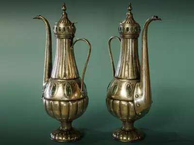 Antique Ottoman Pitcher Low-poly 3D model