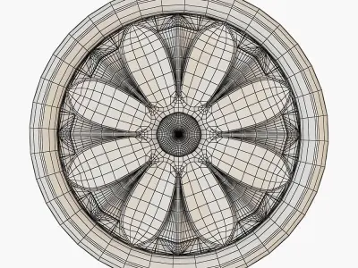 rosette cnc 3D model
